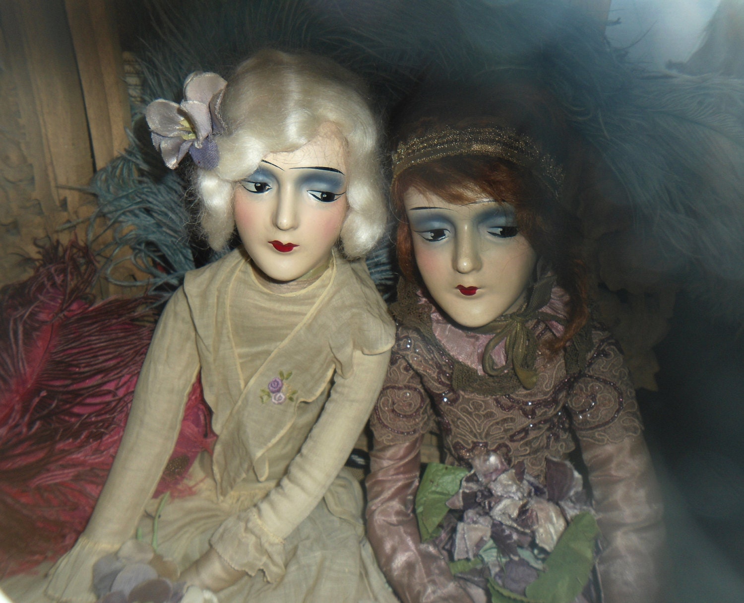 RESERVED for Gloria Puurrrdy Antique Boudoir Doll