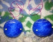 Twin DIY 55mm Earth KIT - 1 Felting Needle, Merino wool 8 grams loose Earth Land Mass roving color blend