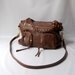 3 pocket small Willow leather bag in brown