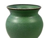 Porcelain Vase - Emerald Green Handmade Art Vessel - Wheel Thrown Ceramic Vase - Clay Pottery Centerpiece - Ships Today