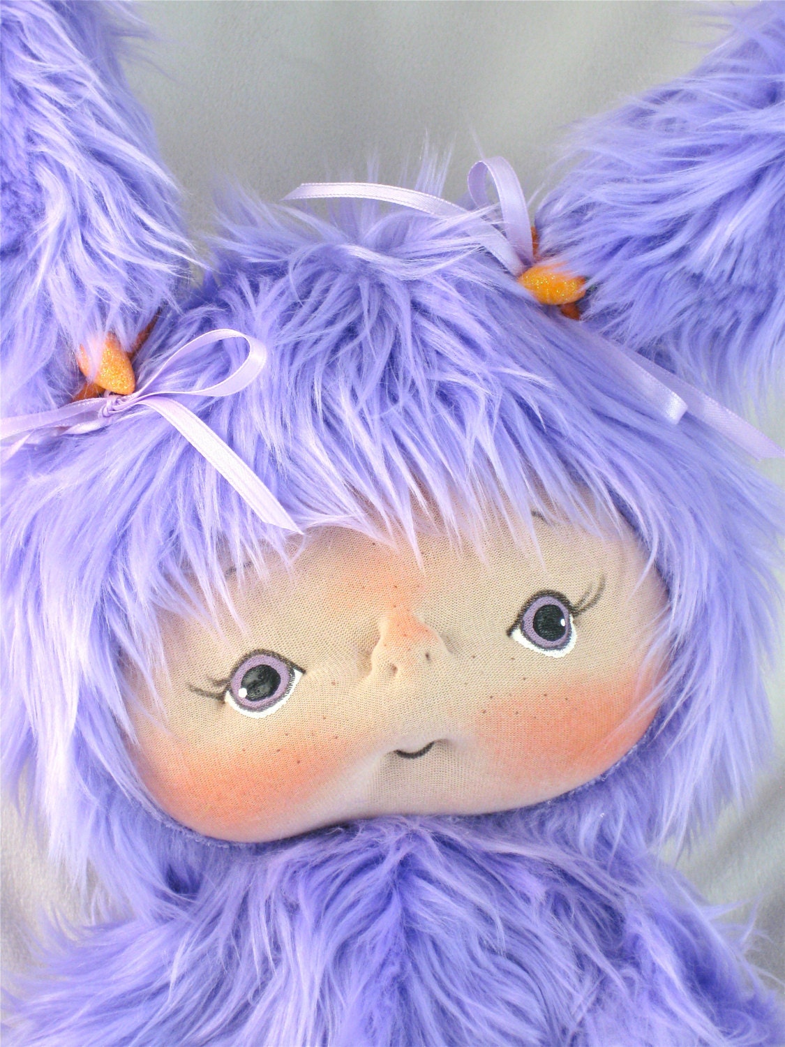 Violet a One of a Kind Cloth Baby Bunny Rabbit by BEBE BABIES