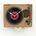 Recycled Record Player Clock
