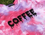drippy COFFEE one size tie dye tank