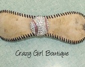 Baseball Cuff Bracelet / Recycled Baseball