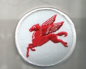 Vintage Uniform Patch  Mobilgas  Pegasus