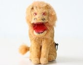 Vintage Toy Lion - Mohair Wind Up Lion