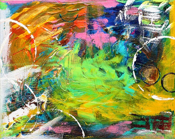 let's meet - original abstract painting