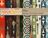 HALF PRICE SALE Digital Papers.. Mary 10069.. Textured Background 12x12