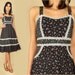 ViNtAgE 70's Black CALICO  Print Corseted BoHo Prairie Sun Dress S