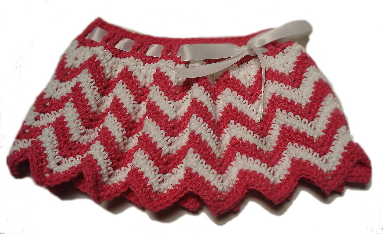 Crochet Chevron Skirt, Toddler skirt