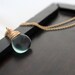 Fluorite Necklace In Gold Filled, Wire Wrapped AAA Gemstone, Spring Fashion - Seabreeze