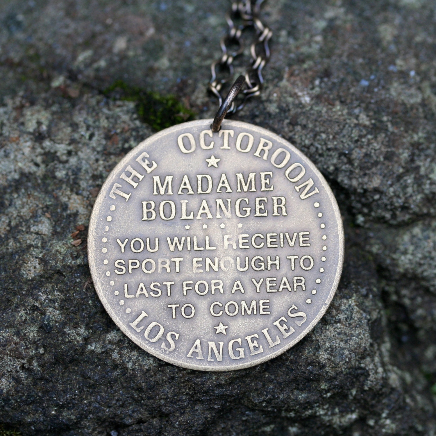Sale Madame Bolanger brothel token pendant
