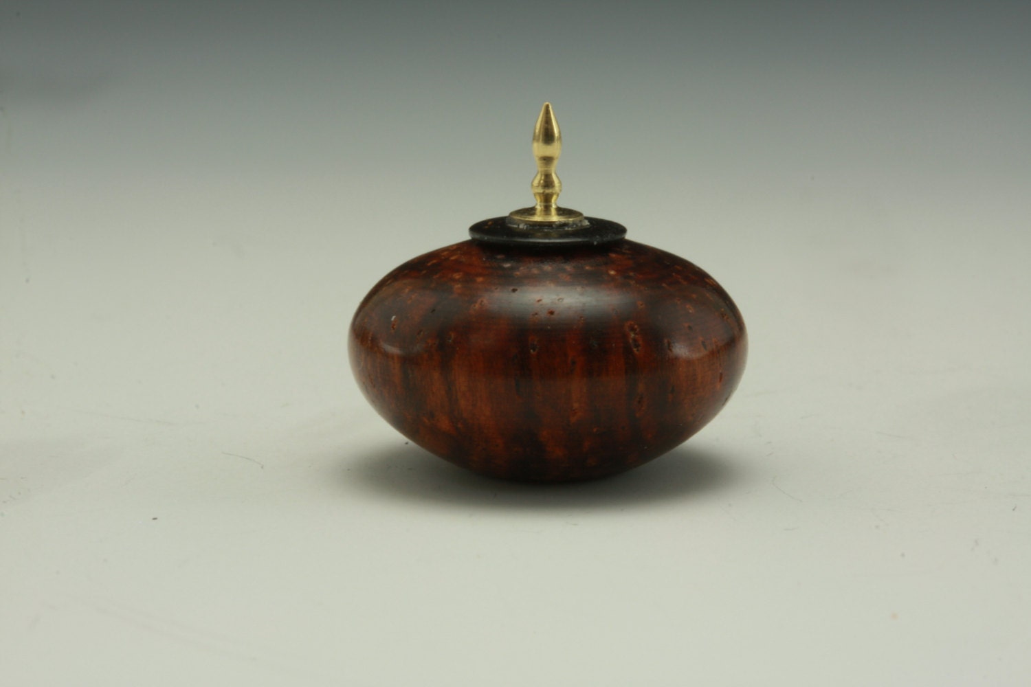 IGMA Artisan Miniature Dollhouse Turning Brass and Cocobolo Lidded Form