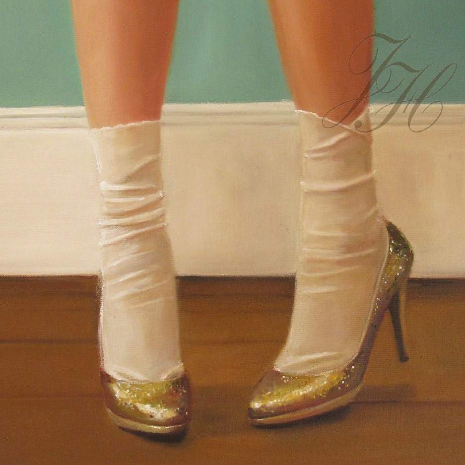 Clickety-Clack- Canvas Reproduction Print