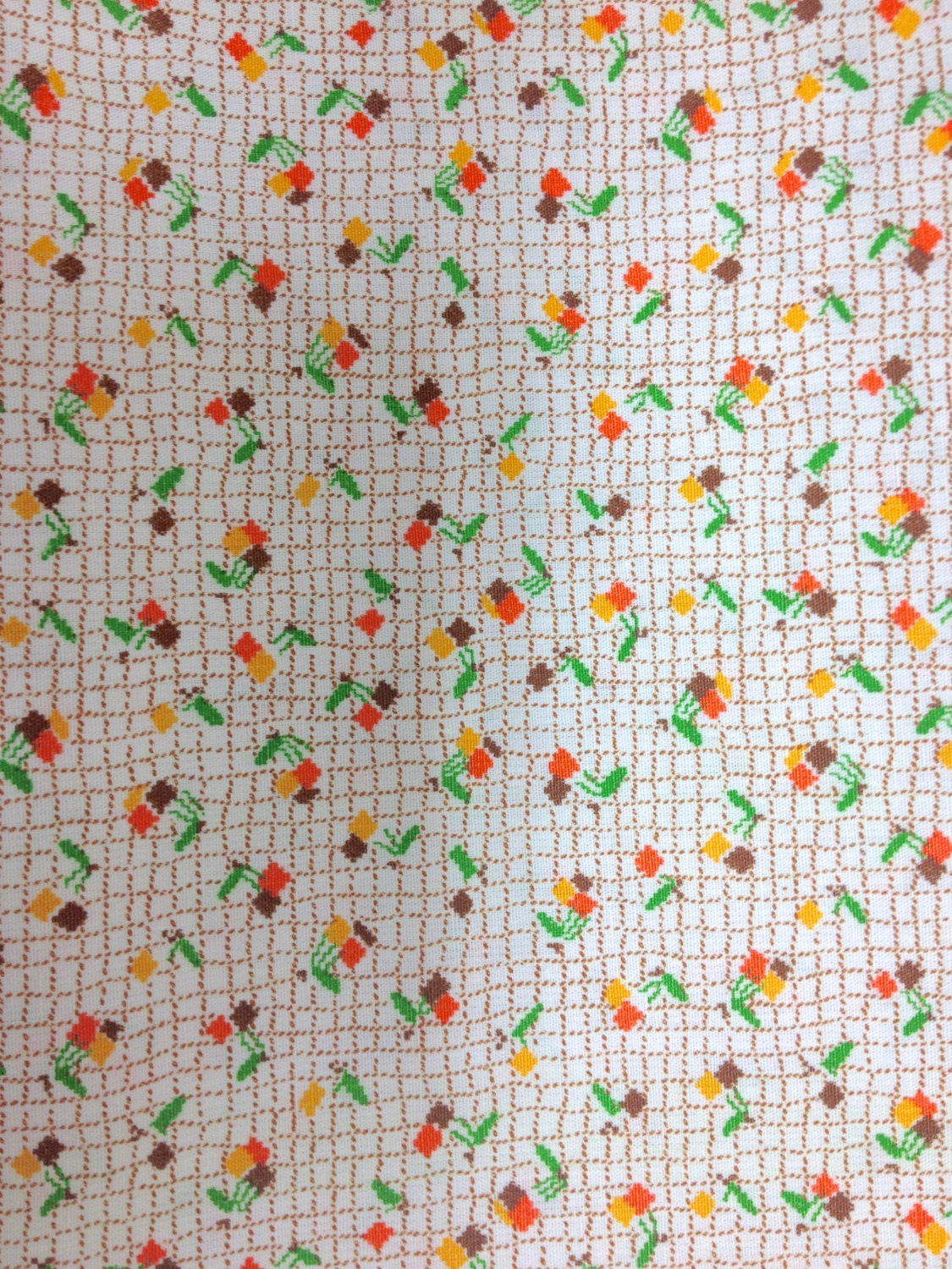 Vintage Fabric 1970s quilting calico