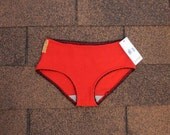 SALE /// SIze S classic cut undies cashmere bright red