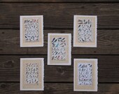 Notecards Set of 5 - Bird Illustrations - Photo Notecards 5x7