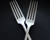 Mrs. and Mrs. Vintage Fork Wedding Gift Set