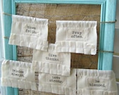 Prayer Flags, Fabric Bunting, Appliqued Flags, Fabric Pennant, Fabric Wall Hanging, Fabric Banner, Blessing Flags, Christian Flags