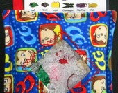 I Spy Bag - Mini with SEWN Word List and Detachable PICTURE LIST- Curious George