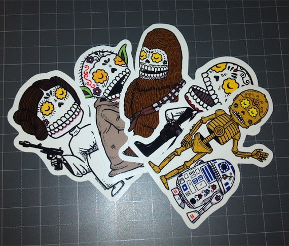 Calaveras Vinyl Sticker 5-Pack