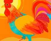 Rooster print