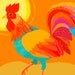 Rooster print