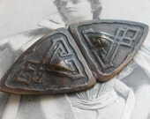 Art Nouveau Grecian Copper Brooch