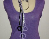 Chains, Chains and Loops Crochet Necklace