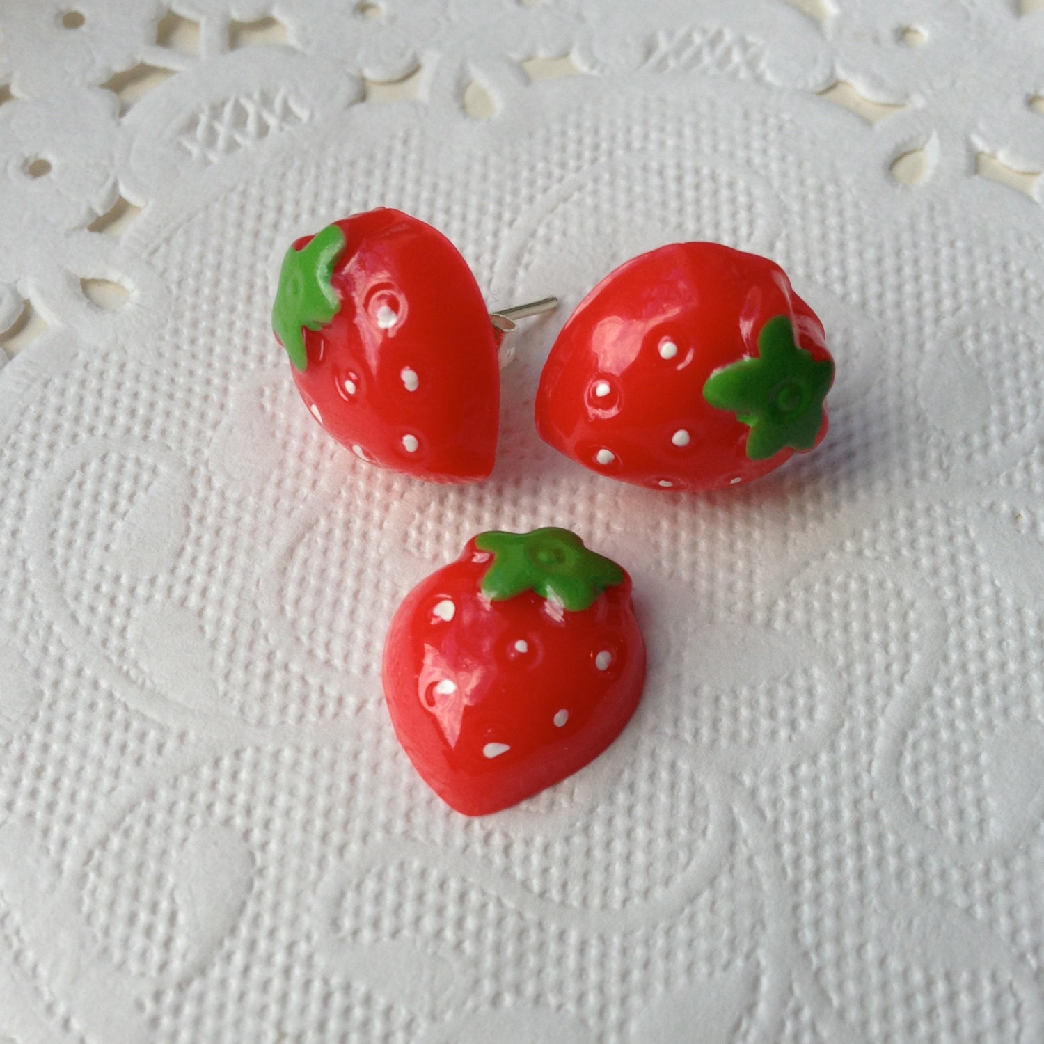 Sweet Dolly Strawberry Earrings
