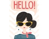 hello girl 11x14 RESERVED