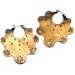 Crop Circle hoops-- brass