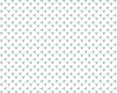 Little Red Riding Hood quilt or craft fabric by Tasha Noel for Riley Blake Designs- Little Leaves in Aqua- Fat Quarter