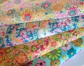 London Calling VOILE quilt or craft fabric bundle by Robert Kaufman- Fat Quarter Bundle, 4 total
