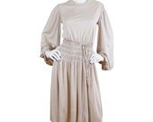 DONALD BROOKS 70's Vintage Stunning Huge Dramatic Sleeve Studio 54 Grecian Dress