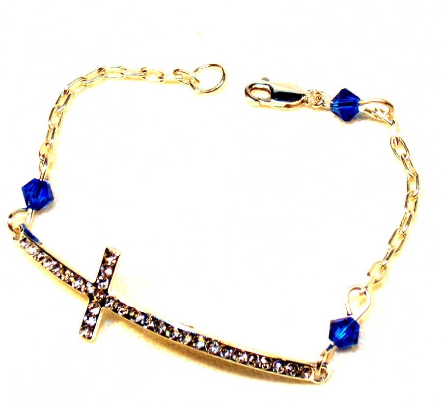 Cross Bracelet - Sterling silver chain