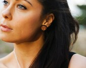 That Vintage Feathered Woodland - Earrings - Tasmanian Myrtle