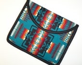 iPad Cover Case iPad Sleeve Colorful Blanket Weight Wool Padded Turquoise