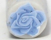 Light Blue Rose, Polymer Clay Flower Cane, Sky Millefiore