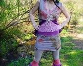RESERVED Skirted Bloomers, Pixie Bloomers, Summer Ruffle Capri Pants, Festival Clothing
