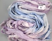 Recycled Silk Sari Ribbon River of Pastel HUGE PREMIUM skein