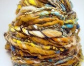 Pseudomorph single textured designer handspun yarn