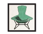 Bertoia Bird Chair Cross Stitch Pattern Instant Download