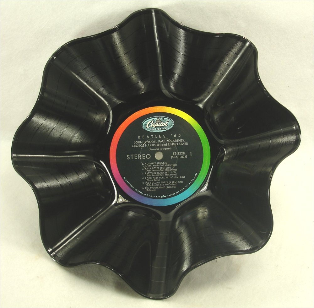The BEATLES '65 - Recycled Record Bowl