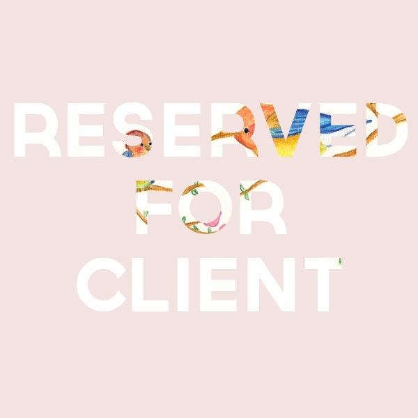 RESERVED for Sally