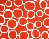 Bridesmaid Clutch / SALE and FREE SHIPPING / Foldover Clutch / Freehand Premier Prints / Gift Idea / Tangelo (Tangerine Orange) & White