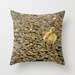 Baby Goose On The Rocks Pillow Cover Baby Goose Photograph Sweet Children's Room Decor Baby Bird Yellow Stones