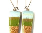 Green Savannah Polymer Clay Earrings