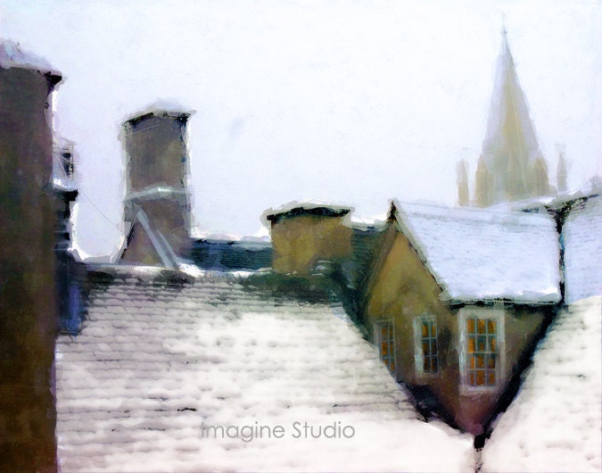 Landscape, Cityscape, Surreal Photography, Giclee Print, Photomontage, Collage, Photograph, Painted Photograph, Wall Art, Home Decor