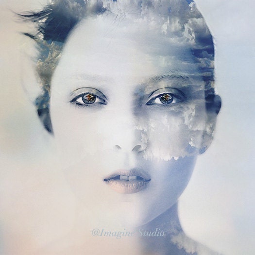 Art, Photography, Portrait, Surreal Photography,  Ethereal Photo Montage, Fine Art Print, Photomontage, Collage, Painted Photographs,